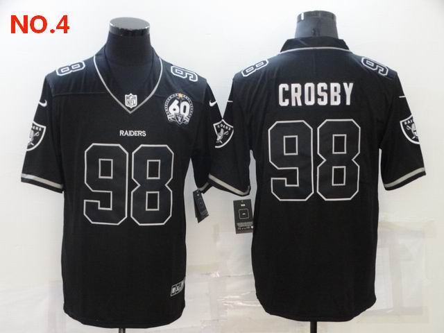 Men's Las Vegas Raiders 98 Maxx Crosby Jersey NO.4;